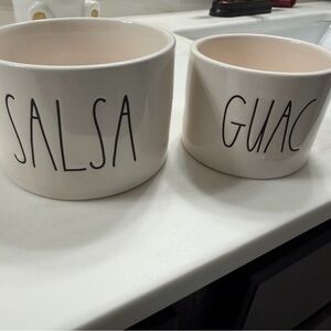 Rae Dunn Cream Salsa and Guac Bowls